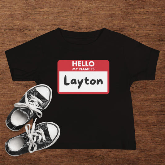 Custom Baby Nametag Tee