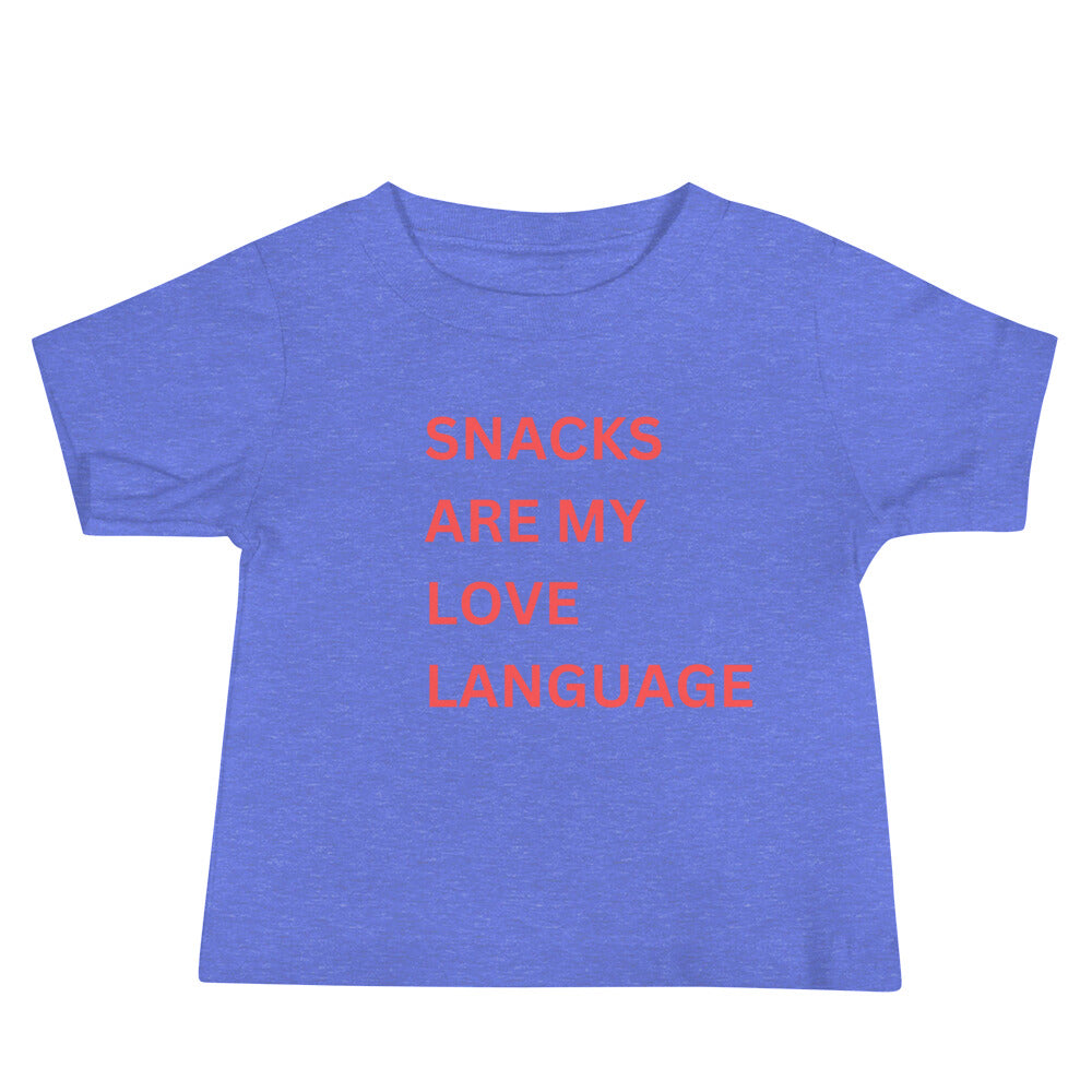 Snacks are my Love Language Baby T-shirt (6m-24m)